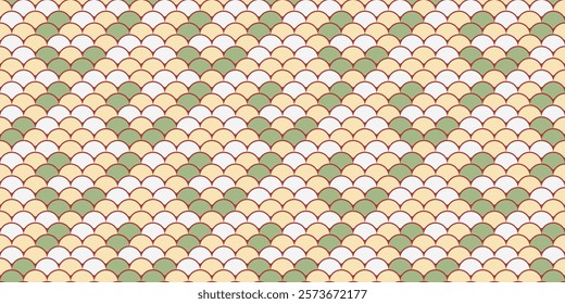 Elegance snake mesh seascape. Cell sheet at colors retro style. Colours fish, seamless texture. Material web to colourful pattern.