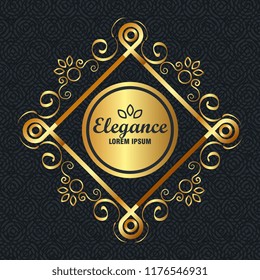 elegance style golden frame