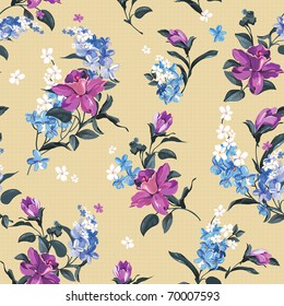 Elegance Stylish floral seamless pattern. Abstract beautiful vector illustration texture