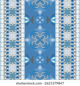 The elegance of tredition woven in shades of blue.