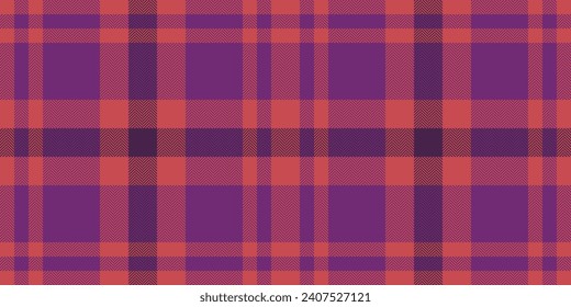 Eleganter Vektorgrafik-Hintergrund, nahtlose Tartan-Plaid von Halftone. Vintage Muster Textur Textil Check in violett und rot Farbe.