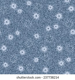 Elegance vector seamless pattern with denim jeans background