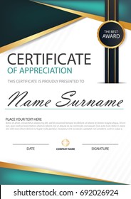 Elegance vertical certificate with Vector illustration ,white frame certificate template with clean and modern pattern presentation