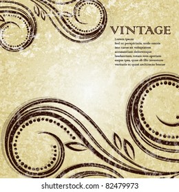 Elegance vintage background place for text or message