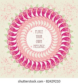 Elegance vintage card for text or message
