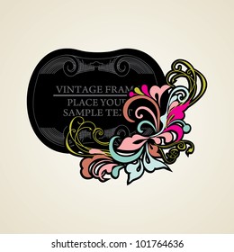 Elegance vintage frames for your text