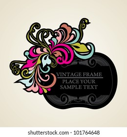 Elegance vintage frames for your text