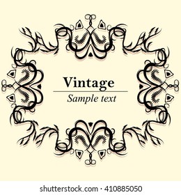 Elegance vintage frames for your text