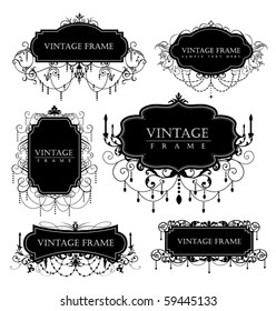 elegance vintage frames for your text