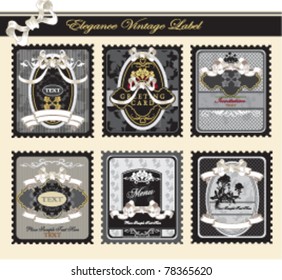 Elegance vintage frames for your text. Vector set inspired by antique originals