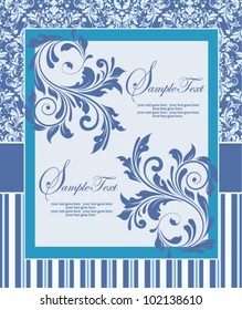 Elegance vintage invitation card place for text or message
