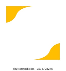 Elegance Wavy Banner Framing Border