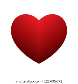 Elegancy shine red heart sign - vector for stock