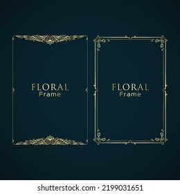 Elegand Floral Ornament Frame Bundle