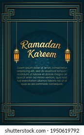 Elegand Ramadan Kareem islamic background