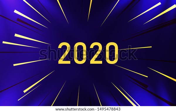 elegant '2020' letter background design 