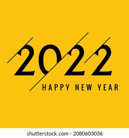 Elegant 2022 new year creative text card background