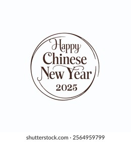 Elegant 2025 Chinese New Year Greeting Card  Year of the Rabbit Design
Modern Chinese New Year Card with Rabbit-Themed 2025 Design
2025 Year of the Rabbit Greeting Card with Golden Circular Bord