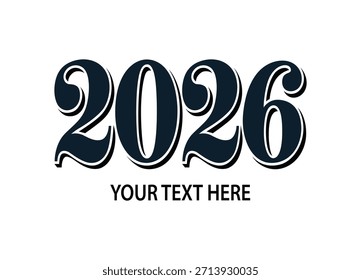 Elegante diseño de texto 2026 para proyectos creativos