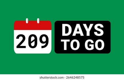 elegant 209 days to go board