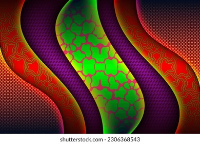 Elegant 3d modern concept red overlap shade background with line blue elements realistic luxury paper cut style Business presentation layout