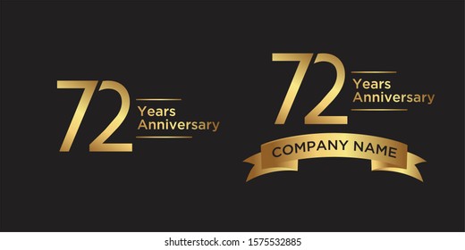 72 Years Anniversary Images Stock Photos Vectors Shutterstock