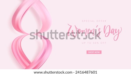 Elegant 8 March background. Vector illustration.