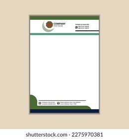 "Elegant A4 Letterhead Design for Corporate Branding"