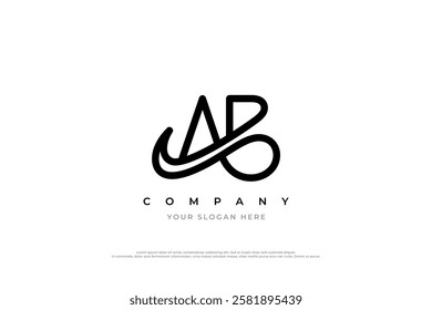Elegant AB Monogram Logo Design