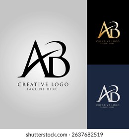 Elegant AB Monogram Logo Design