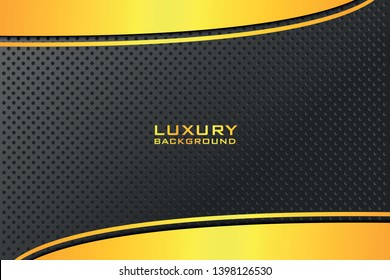 Elegant abstract background with black and gold elements