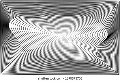 Elegant abstract background with black and white lines blend vector art.
