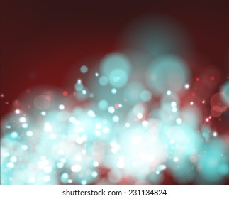 Elegant abstract background with bokeh defocused lights vector 
