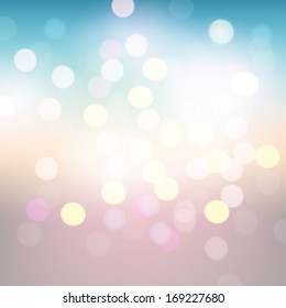 Elegant abstract background with bokeh lights effect.