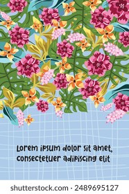 Fondo abstracto elegante. conjunto de Plantilla Guardar de tarjeta con decoración floral para