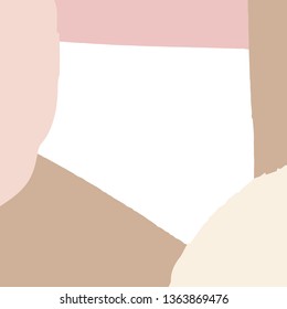 Elegant abstract background. Collage style vector illustration.