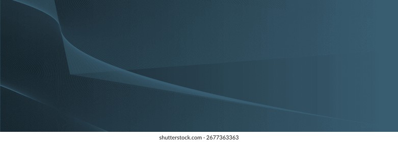 Elegante fundo abstrato com um profundo gradiente azul escuro e sutis, fluindo linhas azuis claras, criando um design digital moderno e sofisticado.