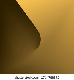 Elegantes abstraktes Hintergrunddesign mit glatten organischen Kurven mit goldenen und braunen Farbverlauf-Tönen