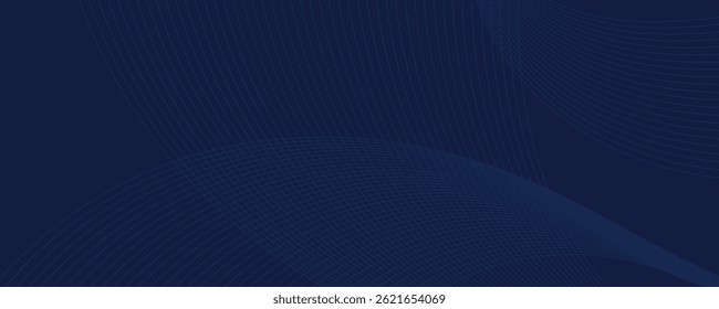 Elegante fondo abstracto con un degradado azul oscuro con patrones de líneas geométricas finas