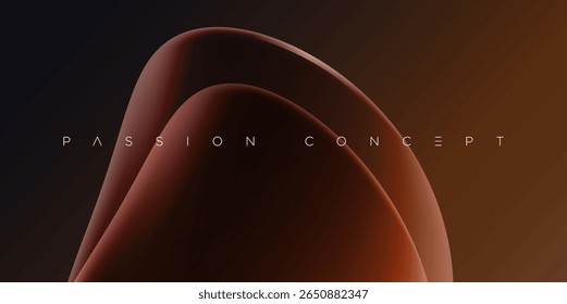 Elegante fundo abstrato com camadas lisas brilhantes formas vermelhas com gradientes suaves. Perfeito para marcas de luxo, designs digitais, apresentações elegantes e visuais criativos modernos.