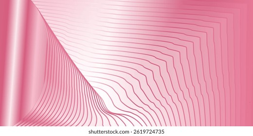 Elegant abstract background featuring a smooth pink neon lighting swirl with glistening particles and a soft glow . web