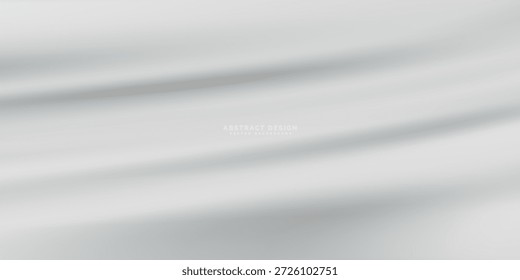 Fundo abstrato elegante com ondas cinzentas suaves e textura gradiente sutil