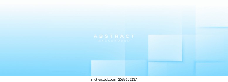 Elegant abstract background featuring a soft blue gradient with subtle geometric square shapes, creating a clean and modern design