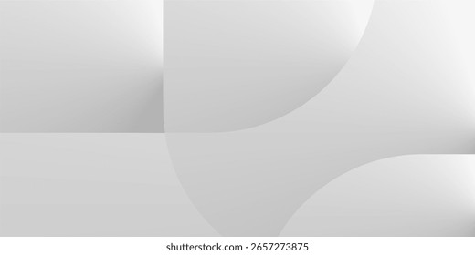 Elegante fondo abstracto con suaves Gradientes grises y blancos con curvas fluidas y sutiles Formas geométricas, perfecto para diseños modernos y minimalistas.