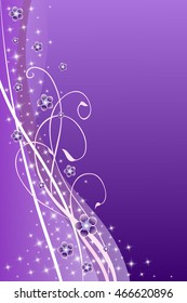 Elegant abstract background with flowers.
