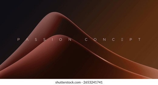 Fundo abstrato elegante com formas vermelhas brilhantes fluindo e gradientes suaves. Ideal para marcas premium, designs digitais, apresentações elegantes e composições visuais criativas modernas.