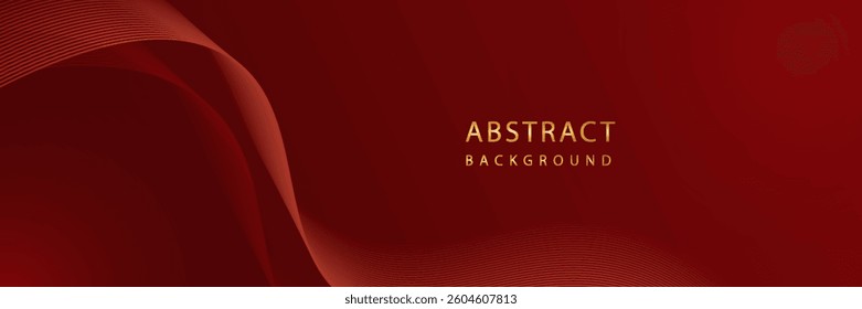 Elegant abstract background with flowing red waves. Perfect for banners, web design, and presentations.