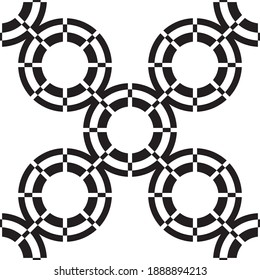 Elegant abstract background. Abstract geometric background. Black monochrome concept.