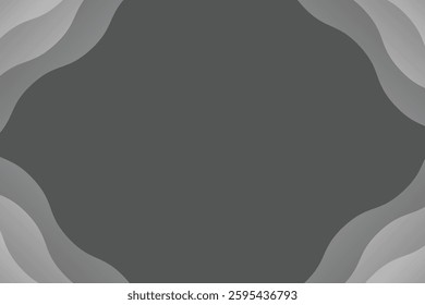 Elegant abstract background with layered paper cut effect in grayscale tones. Modern and stylish design, perfect for presentations, invitations, and digital projects.