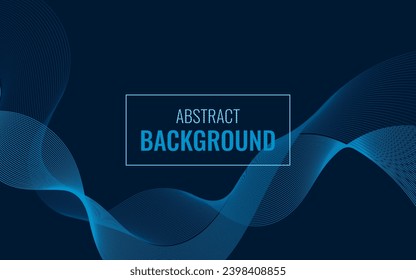 Elegant abstract background with line style. Amazing blue background